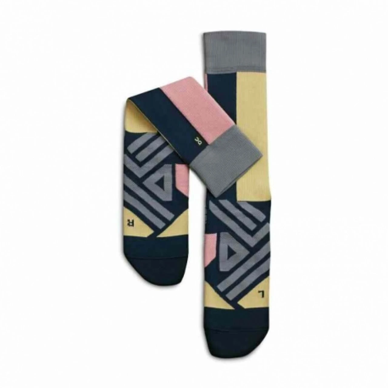 ON RUNNING HIGH SOCK DUST ROSE Chaussettes De Running Hautes