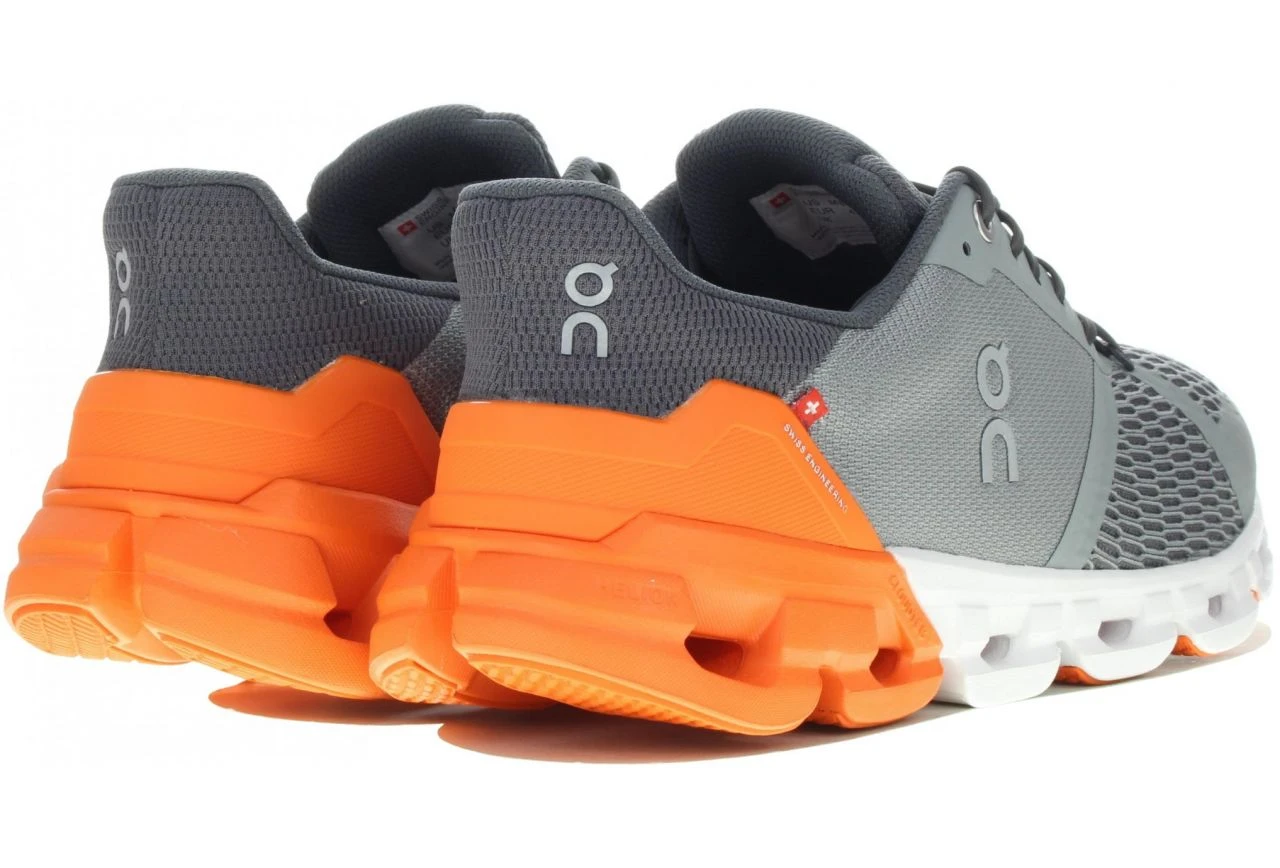 ON RUNNING CLOUDFLYER GRISE ET ORANGE Chaussures De Running – Image 3